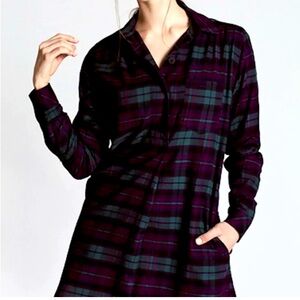Harshman Dress Tilda Fall Tartan Tunic Dress Cotton XS NWTS